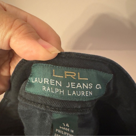 Lauren Ralph Lauren Jeans Black Women Size 14 - Picture 9 of 10